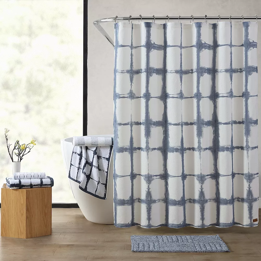 Koolaburra By UGG Shibori Plaid Shower Curtain - Image 2