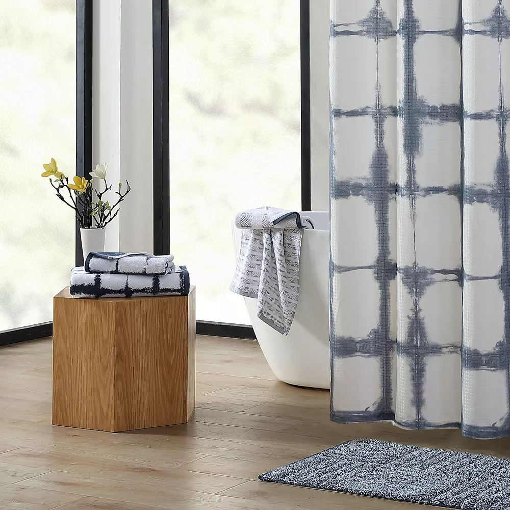 Koolaburra By UGG Shibori Plaid Shower Curtain - Image 3