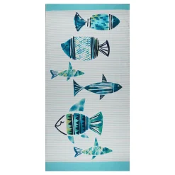 The Big One® Blue Fish Extra Large Beach Towel