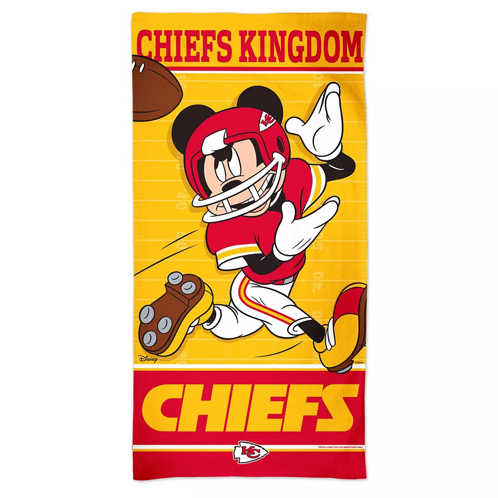 Unbranded WinCraft Kansas City Chiefs 30'' X 60'' Disney Spectra Beach Towel