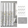 Popular Bath Chelsea 14-piece Microfiber Bath Rug & Shower Curtain Set
