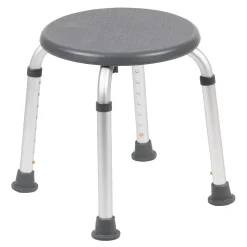 Emma+Oliver Emma And Oliver Tool-Free 300 Lb. Capacity, Adjustable White Bath & Shower Stool