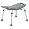 Emma+Oliver Emma And Oliver Tool-Free 300 Lb. Capacity, Adjustable Gray Bath & Shower Chair W/ Non-slip Feet