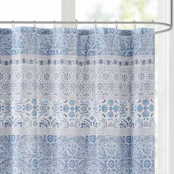 Madison Park Noa Seersucker Printed Shower Curtain 5 Madison Park Noa Seersucker Printed Shower Curtain -Linum Home Textiles Shop 5987122 ALT2