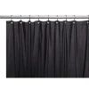 Carnation Home Fashions Extra Long 5 Gauge Vinyl Shower Curtain Liner With Metal Grommets - Black - 72" Wide X 84" Long
