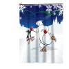 Carnation Home Fashions Ice Dancers Fabric Shower Curtain 100% Polyester - 70" X 72"