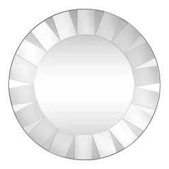 Cenports Camden Isle Glass 30 In. X 30 In. Casual Round Framed Classic Accent Wall Mirror