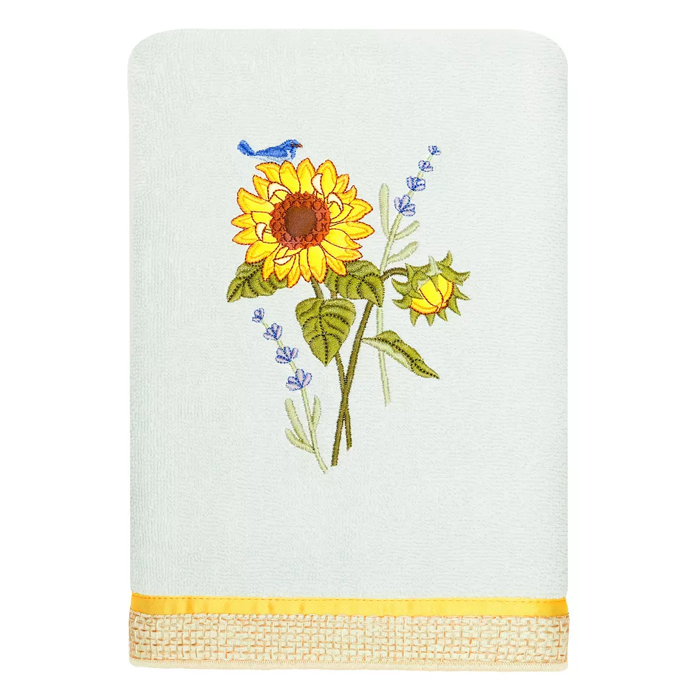 Linum Home Textiles Turkish Cotton Girasol 3-piece Embellished Towel Set - Image 4