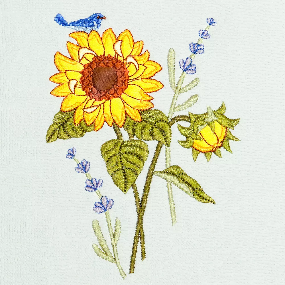 Linum Home Textiles Turkish Cotton Girasol 3-piece Embellished Towel Set - Image 6