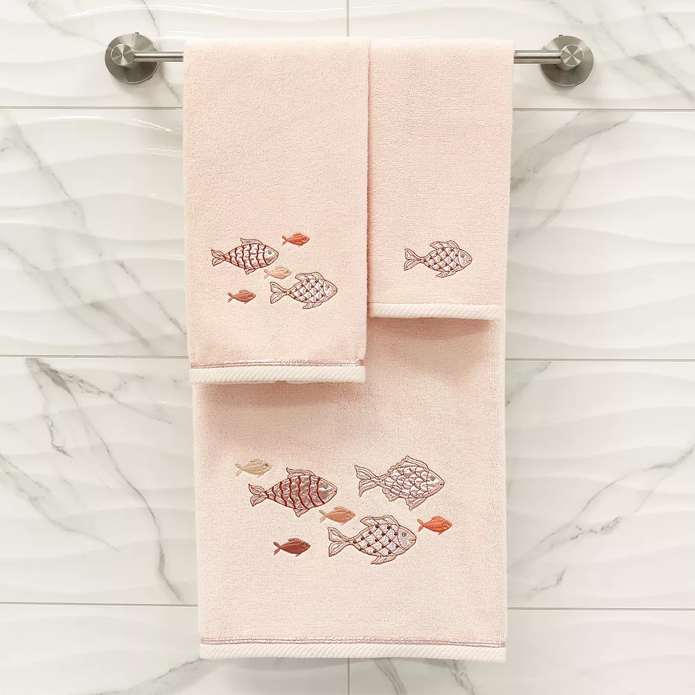 Linum Home Textiles Turkish Cotton Figi 2-piece Embellished Fingertip Towel Set - Image 3