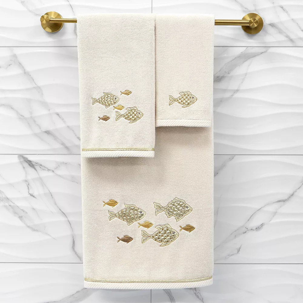 Linum Home Textiles Turkish Cotton Figi 3-piece Embellished Towel Set - Image 3