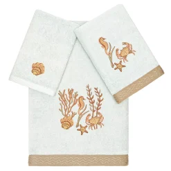 Linum Home Textiles Turkish Cotton Aaron 3-piece Embellished Towel Set