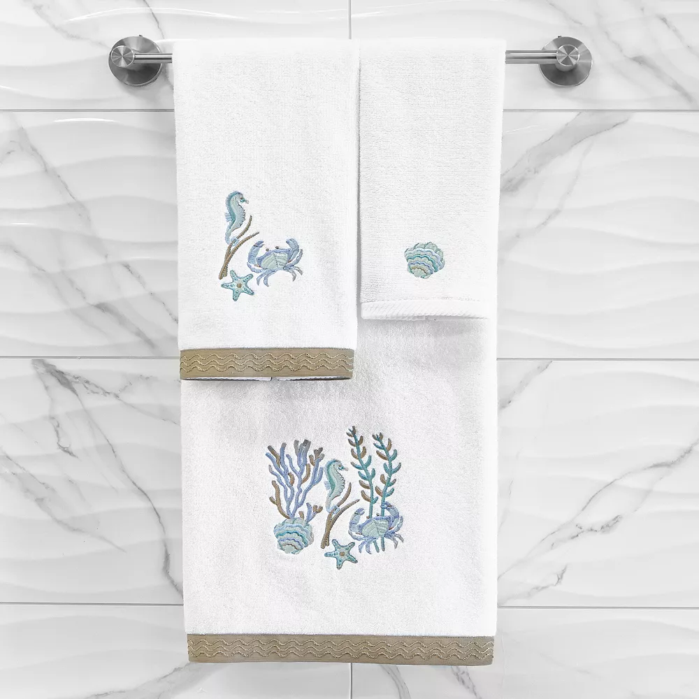 Linum Home Textiles Turkish Cotton Aaron 3-piece Embellished Towel Set - Image 3