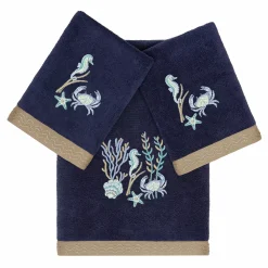 Linum Home Textiles Turkish Cotton Aaron 3-piece Embellished Towel Set