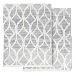 Linum Home Textiles Turkish Cotton Alev Jacquard 2-piece Bath Towel Set