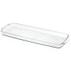 MDesign Long Plastic Bathroom Toilet Tank Storage Vanity Accessory Tray - Clear