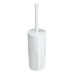 MDesign Slim Toilet Bowl Brush/Holder Combo, Storage For Bathroom - Marble