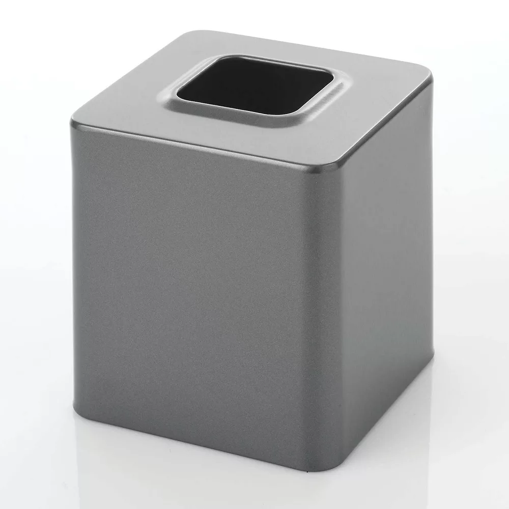 MDesign Metal Square Facial Tissue Box Cover Holder - Soft Brass - Image 2