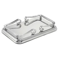 MDesign Metal Guest Disposable Paper Hand Towel Storage Tray - Bronze/Warm Brown