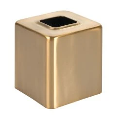MDesign Steel Tissue Box Cover Modern Square Facial Paper Holder - Bronze