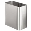MDesign Stainless Steel Rectangular 2.6 Gal Bathroom Trashcan, Soft Brass
