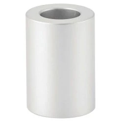 MDesign Compact Decorative Toothpaste/Toothbrush Stand, 4 Pack - Silver