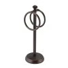 MDesign Steel Bathroom Towel Rack Holder Stand With 2 Hanging Rings
