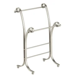 MDesign Fingertip Towel Holder For Bath Vanity Countertops - Matte Satin