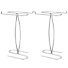 MDesign Metal Hand Towel Holder Stand For Bath Vanity Countertop, 2 Pack - Satin