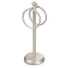 MDesign Steel Bathroom Towel Rack Holder Stand With 2 Hanging Rings - Satin
