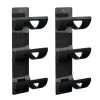 MDesign Plastic Bathroom Wall Mounted Towel Rack Organizer Holder, 2 Pack