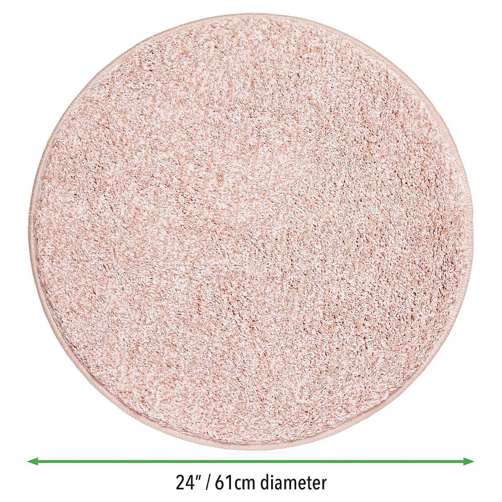 MDesign Microfiber Accent Rug Mat, 24" Diameter - Image 4