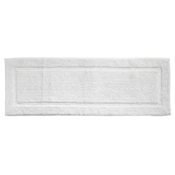 MDesign Bathroom Cotton Rectangular Rug, Long Runner, 60" X 21"
