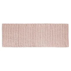 MDesign Soft Cotton Spa Mat Rug For Bathroom, Braided, 60" X 21"