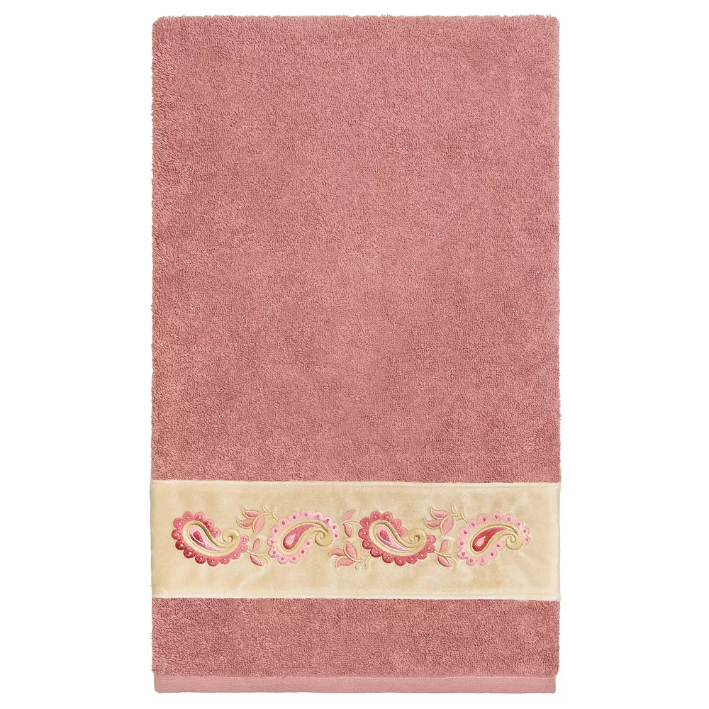 Linum Home Textiles Turkish Cotton Mackenzie 2-piece Embellished Bath Towel Set - Image 2