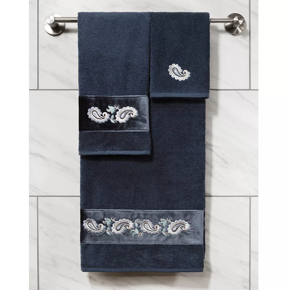 Linum Home Textiles Turkish Cotton Mackenzie 3-piece Embellished Towel Set - Image 4