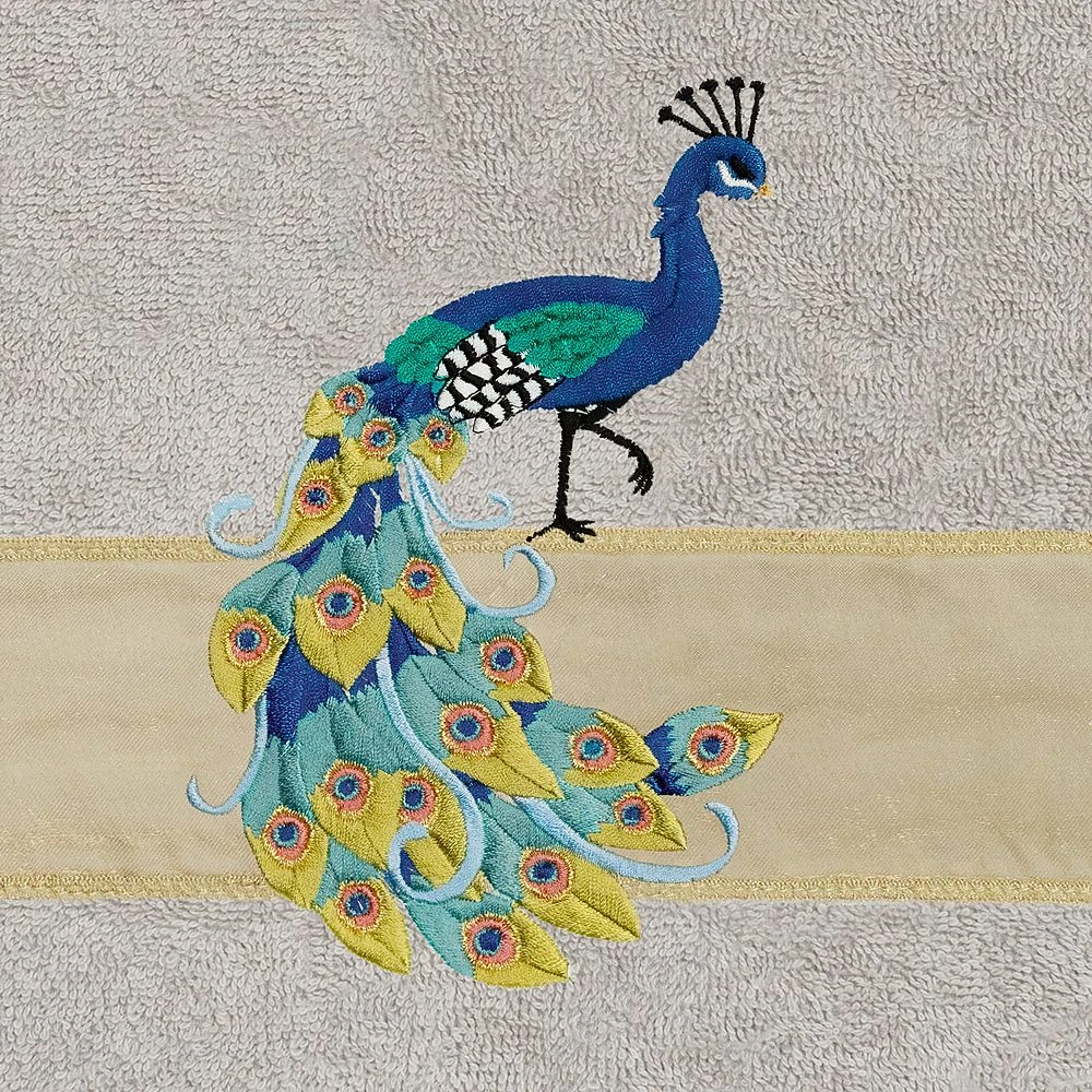 Linum Home Textiles Turkish Cotton Penelope 4-piece Embellished Towel Set - Image 5