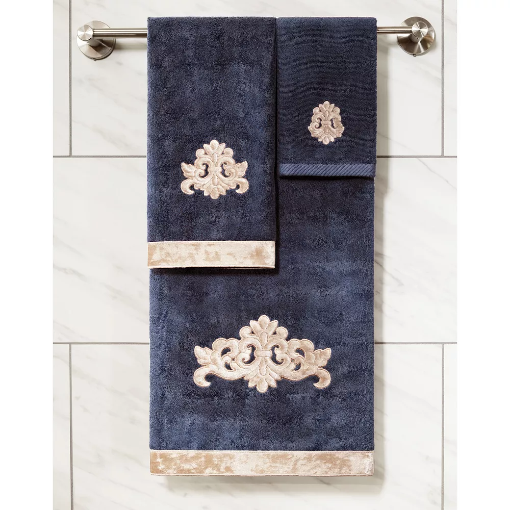 Linum Home Textiles Turkish Cotton May 3-piece Embellished Towel Set - Image 5