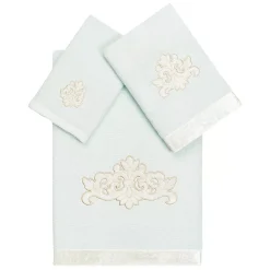 Linum Home Textiles Turkish Cotton May 3-piece Embellished Towel Set