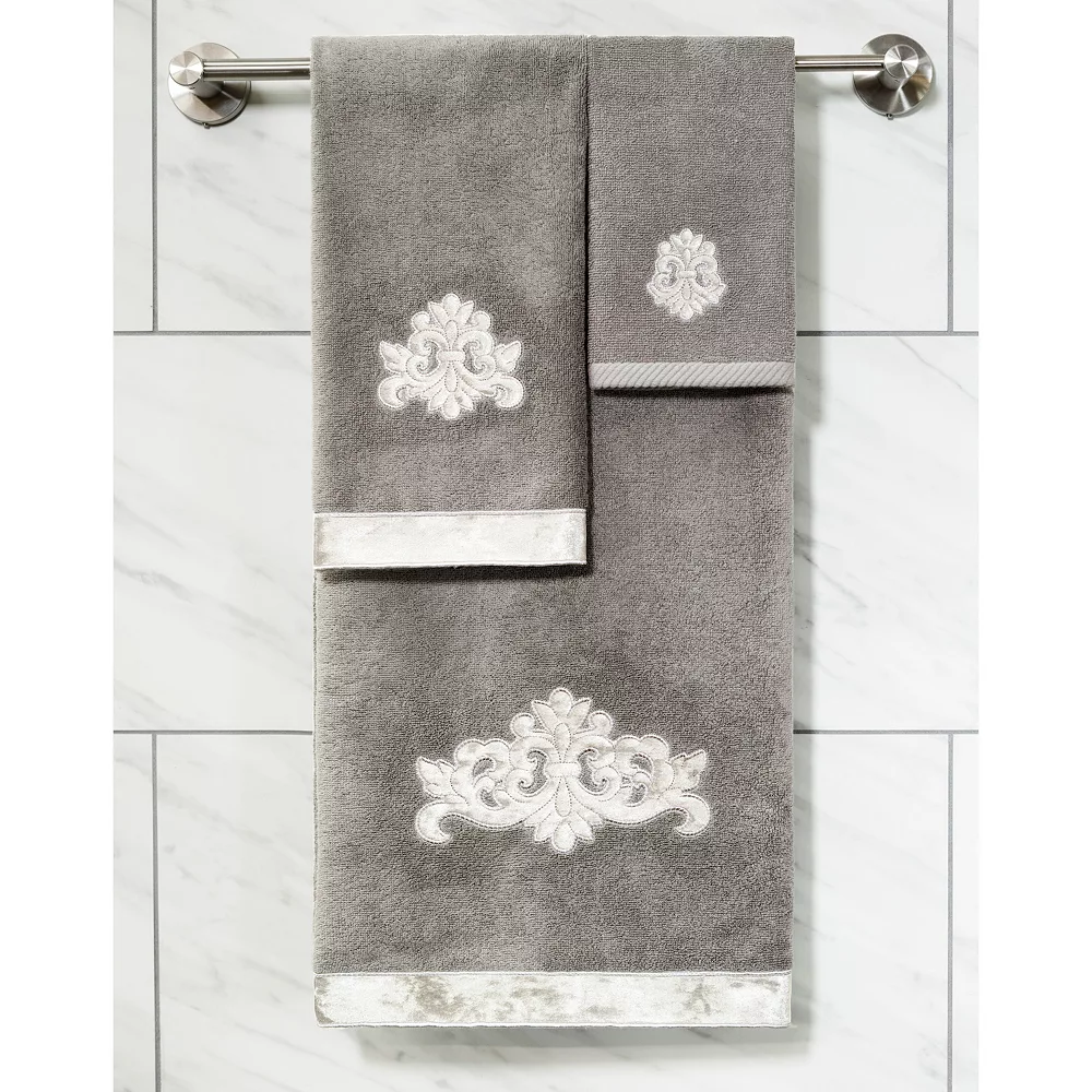 Linum Home Textiles Turkish Cotton May 2-piece Embellished Hand Towel Set - Image 4