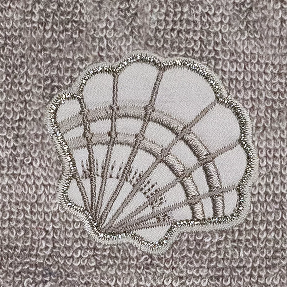 Linum Home Textiles Turkish Cotton Shell Row 2-piece Embellished Fingertip Towel Set - Image 3