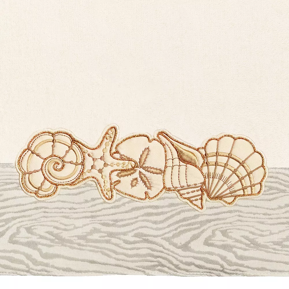 Linum Home Textiles Turkish Cotton Shell Row 3-piece Embellished Towel Set - Image 5