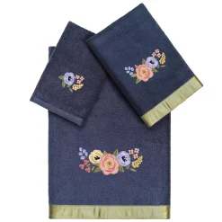 Linum Home Textiles Turkish Cotton Verano 3-piece Embellished Towel Set