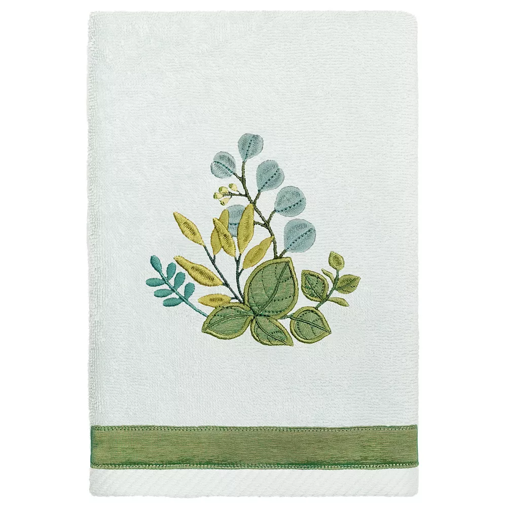 Linum Home Textiles Turkish Cotton Botanica 3-piece Embellished Towel Set - Image 3