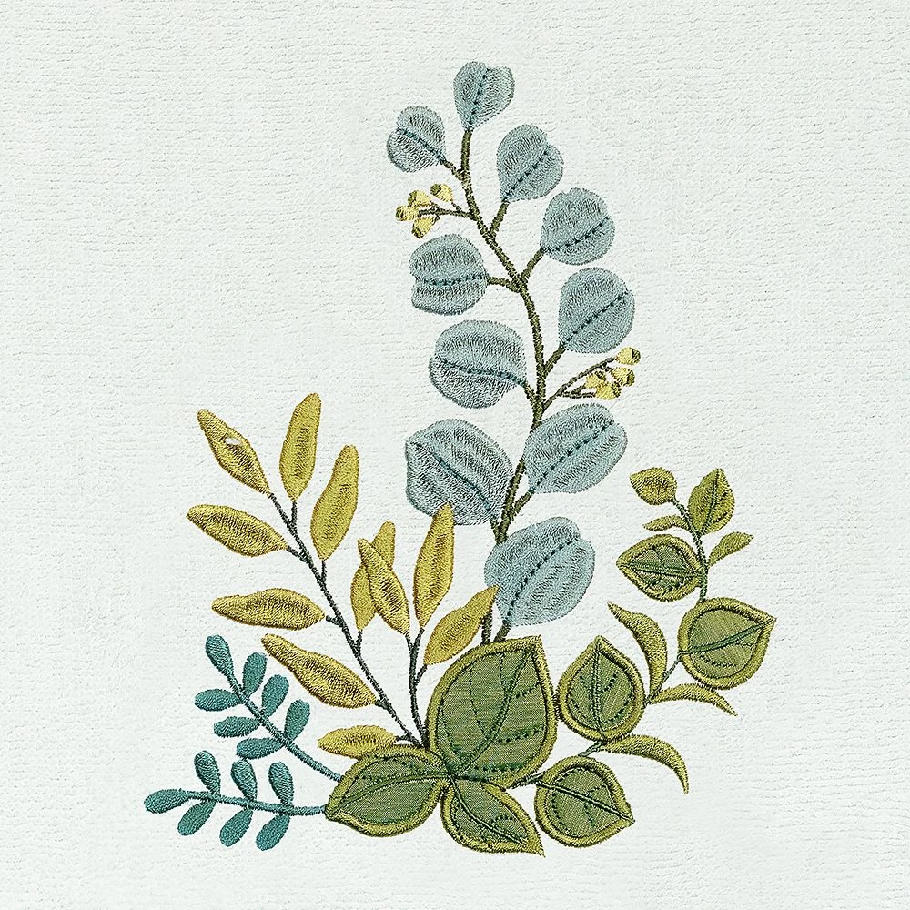 Linum Home Textiles Turkish Cotton Botanica 3-piece Embellished Towel Set - Image 4