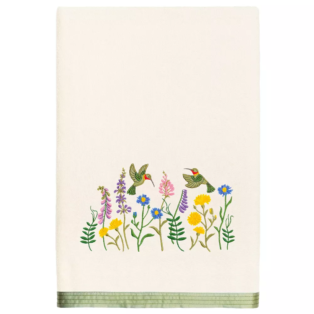 Linum Home Textiles Turkish Cotton Hada 4-piece Embellished Towel Set - Image 2