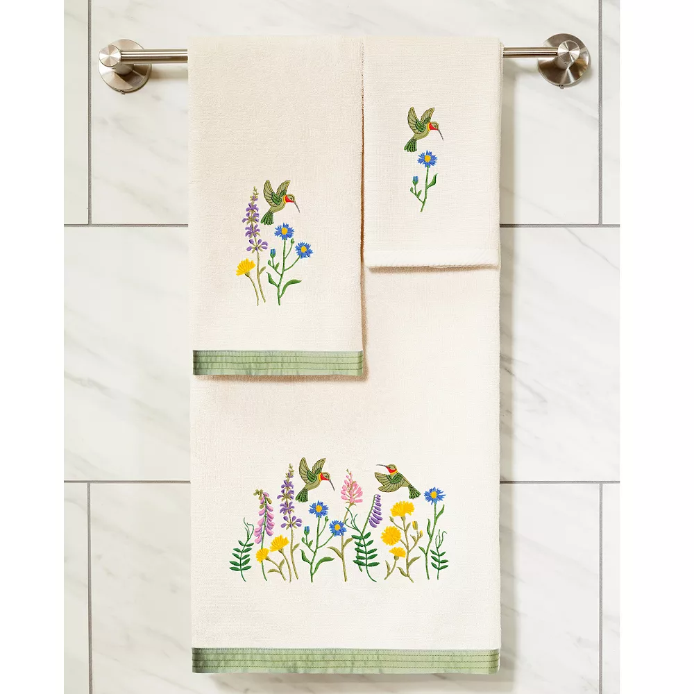 Linum Home Textiles Turkish Cotton Hada 4-piece Embellished Towel Set - Image 6