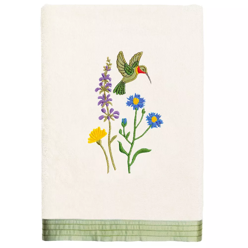 Linum Home Textiles Turkish Cotton Hada 2-piece Embellished Hand Towel Set - Image 2