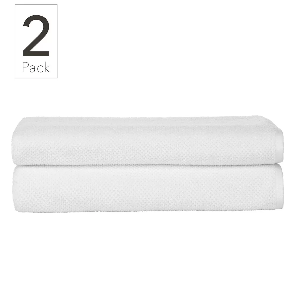 MDesign Nate Home By Nate Berkus Cotton 2-Piece Bath Sheet Set - Image 2