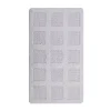 Knightsbridge Square Honeycomb 100% Cotton Reversible Bath Rug